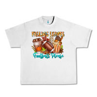 Lunar Rock Falling Leaves Football Please Urban Heavy Tee - CowhideDigitalArt