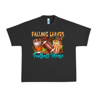 Pigment Black Falling Leaves Football Please Urban Heavy Tee - CowhideDigitalArt