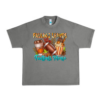 Tornado Falling Leaves Football Please Urban Heavy Tee - CowhideDigitalArt