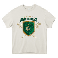 Cream sioux city musketeers Heavy Core Tee - DesigneFamous