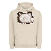 Pigment French Oak cowhide frames background Urban Hoodie - RanaPortraitStore