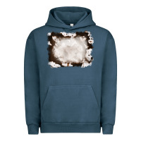 Pigment Midnight Navy cowhide frames background Urban Hoodie - RanaPortraitStore