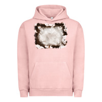 Pigment Salmon cowhide frames background Urban Hoodie - RanaPortraitStore