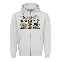 Dove Grey soccer mom Zipper Hoodie - Jasminsmagicworld