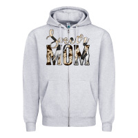 Heather Grey soccer mom Zipper Hoodie - Jasminsmagicworld