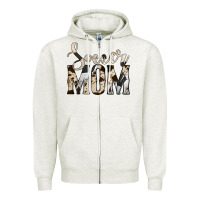 Oatmeal Heather soccer mom Zipper Hoodie - Jasminsmagicworld