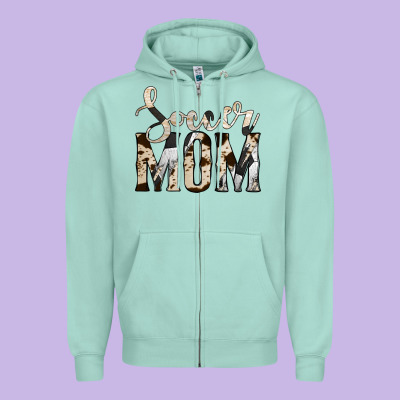 Soccer Mom Zipper Hoodie Designed By Jasminsmagicworld