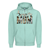 Seafoam soccer mom Zipper Hoodie - Jasminsmagicworld