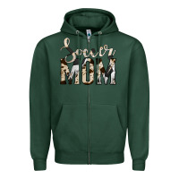 Sports Green soccer mom Zipper Hoodie - Jasminsmagicworld