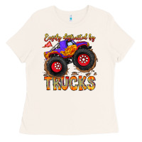 Bone Easily Distracted By Trucks Ladies Tee - CowhideDigitalArt