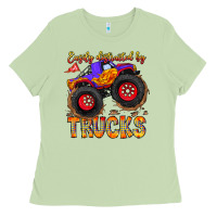 Easily Distracted By Trucks Ladies Tee | Teevron