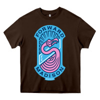 Chocolate Brown madison fc art Heavy Core Tee - DesigneFamous