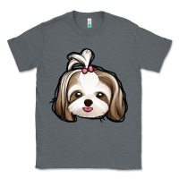 Charcoal Heather shih tzu Classic Tee - Jasminsmagicworld