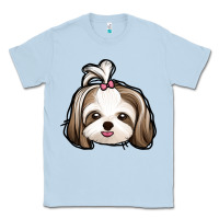 Dusty Blue shih tzu Classic Tee - Jasminsmagicworld