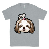 Heather Grey shih tzu Classic Tee - Jasminsmagicworld