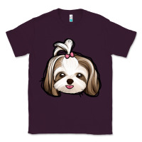 Plum shih tzu Classic Tee - Jasminsmagicworld