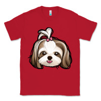 Red shih tzu Classic Tee - Jasminsmagicworld