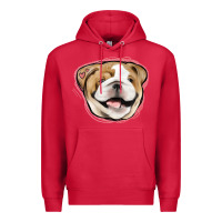 Cardinal bulldog pink glitter Premium Hoodie - Jasminsmagicworld
