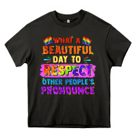 Asphalt what a beautiful day to respect other people Heavy Core Tee - FaDigitalArtStudio