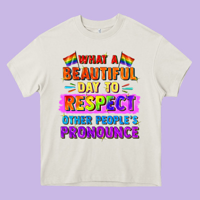 What A Beautiful Day To Respect Other People Heavy Core Tee Designed By Fadigitalartstudio