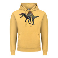Vintage Mustard spinosaurus Vintage Hoodie - Artiststas