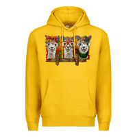 Lemon Christmas alpacas Premium Hoodie - BarkalooDesign