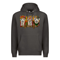 Smoke Christmas alpacas Premium Hoodie - BarkalooDesign