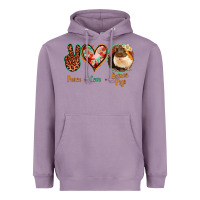 Lavender Peace Love Guinea Pigs Heavyweight Hoodie - Jasminsmagicworld
