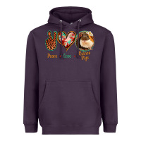 Plum Peace Love Guinea Pigs Heavyweight Hoodie - Jasminsmagicworld