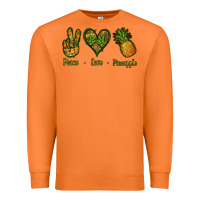 Carrot Peace Love Pineapple Premium Sweatshirt - Jasminsmagicworld