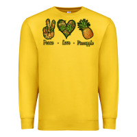 Lemon Peace Love Pineapple Premium Sweatshirt - Jasminsmagicworld