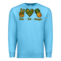 Ocean Blue Peace Love Pineapple Premium Sweatshirt - Jasminsmagicworld