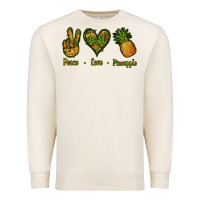 Sandshell Peace Love Pineapple Premium Sweatshirt - Jasminsmagicworld