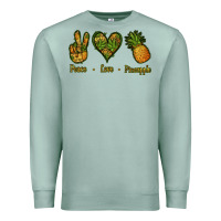 Seafoam Peace Love Pineapple Premium Sweatshirt - Jasminsmagicworld