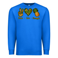 True Royal Peace Love Pineapple Premium Sweatshirt - Jasminsmagicworld