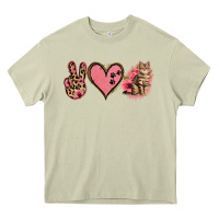 Mossy Peace Love Cats Heavy Core Tee - Jasminsmagicworld