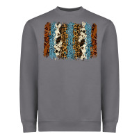Storm tool leather leopard cowhide backround Heavyweight Sweatshirt - RanaPortraitStore