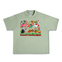 Oil Green happy hallothanksmas flamingo Urban Heavy Tee - CowhideDigitalArt