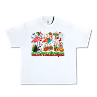 White happy hallothanksmas flamingo Urban Heavy Tee - CowhideDigitalArt