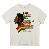 Cream I am black man Heavy Core Tee - FaDigitalArtStudio