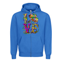 True Royal mardi gras love with king cake Zipper Hoodie - RanaPortraitStore