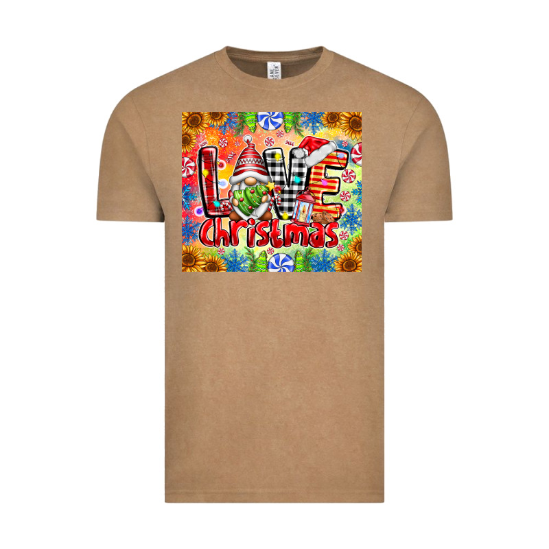 Love Christmas Gnome Vintage Tee by CowhideDigitalArt | Teevron
