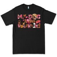 Black my dog is my valentine Premium Tee - FaDigitalArtStudio