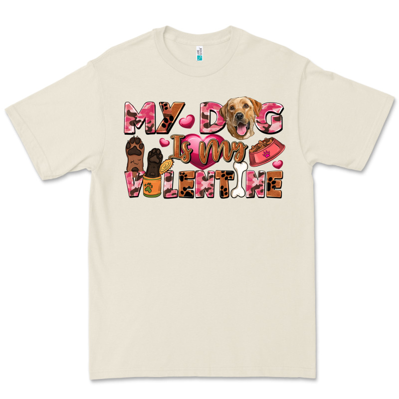 My Dog Is My Valentine Premium Tee by FaDigitalArtStudio | Teevron