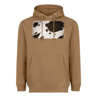 Toasted Coconut Cowhide Black and White Brush Strokes Background Heavyweight Hoodie - Jasminsmagicworld