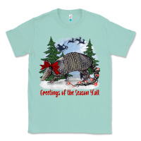 Seafoam greetings of the season y'all with armadillo Classic Tee - BarkalooDesign
