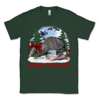 Greetings Of The Season Y'all With Armadillo Classic Tee | Teevron