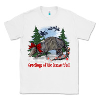 White greetings of the season y'all with armadillo Classic Tee - BarkalooDesign