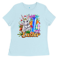 Baby Blue MY easter Ladies Tee - CowhideDigitalArt