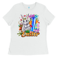 White MY easter Ladies Tee - CowhideDigitalArt